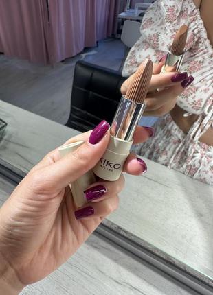 Помада для губ kiko green me 01 beige sand