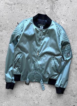 Belstaff men’s nylon full zip bomber coat jacket pockets logo куртка, бомбер