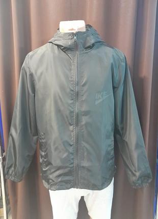 Ветровка мужская черная т-6104. размеры: 2xl, 3xl, 4xl, 6xl, 7xl