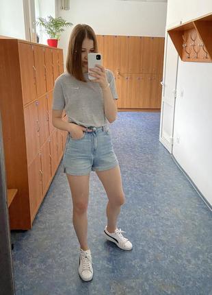 Джинсові шорти mango mom-fit