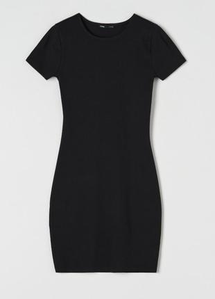 Черное платье мини