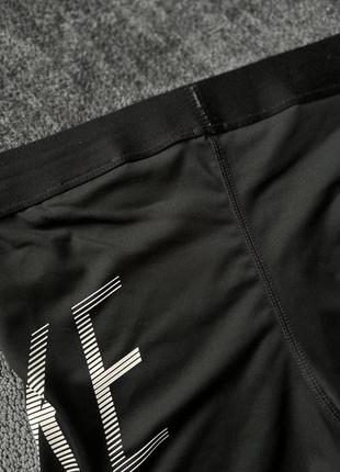 Черные спортивные облегающие шорты nike pro7 фото
