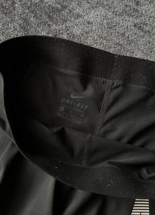 Черные спортивные облегающие шорты nike pro8 фото