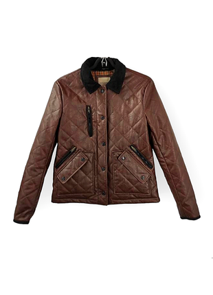 Куртка стеганая демисизонная river island женская коричневая куртка