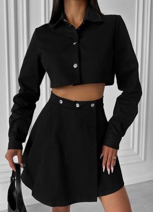 Костюм піджак + спідниця  плотна тканина