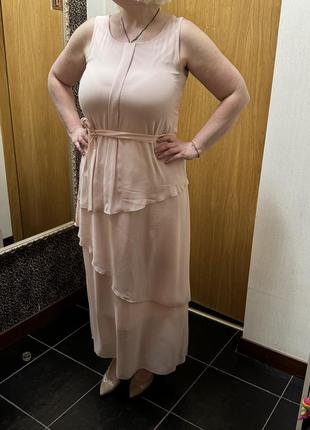 Рожева сукня,вечірня сукня максі,класична сукня,пудрова сукня2 фото