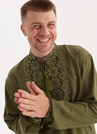 Вишиванка чоловіча хакі