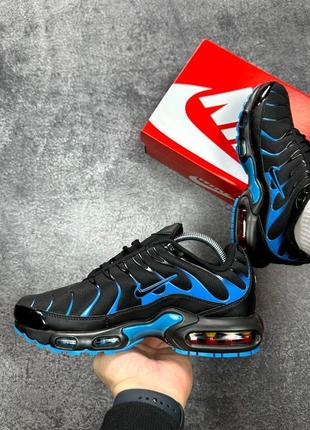 Nike air max plus tn black blue4 фото