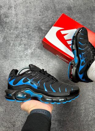 Nike air max plus tn black blue3 фото