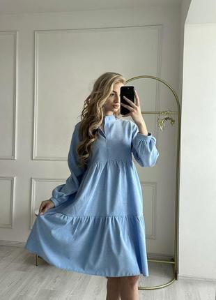 Вельветова сукня