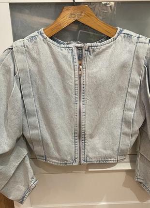 Джинсова куртка zara 28 р