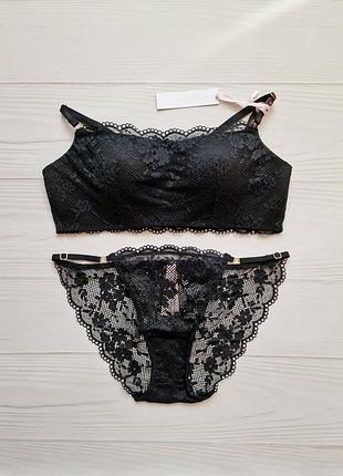 Комфортний мереживний люксовий комплект білизни victoria's secret оригінал