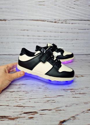 Кроссовки для мальчика девочки с led светятся, 11 режимов. подзарядка, usb шнур для подзарядки в комплекте,