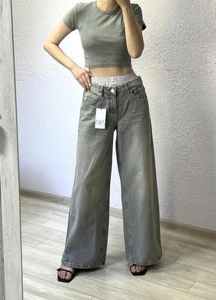 Джинси zara wide leg baggy balloon