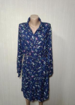 Платье рубашка. легкое платье. платье в цветочный принт. платье вискоза.