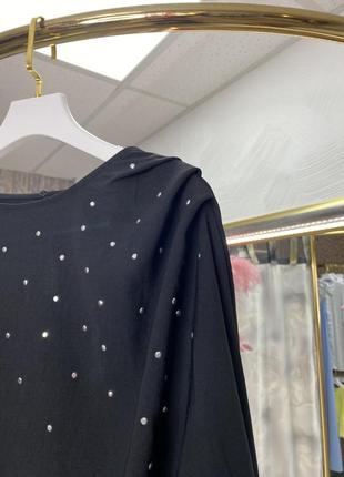 Кроп-топ со стразами zara