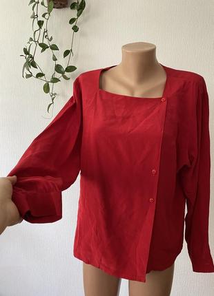 100% настоящий шелк!! роскошная блуза!!