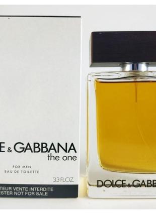Оригінал dolce gabbana the one for men 100 ml tester туалетна вода