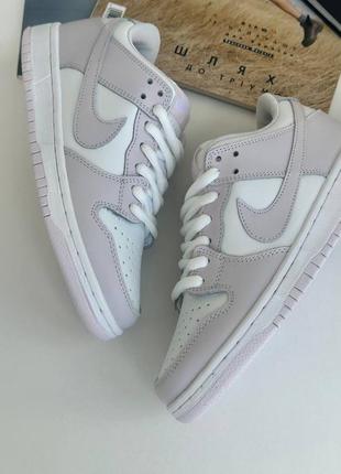 Кроссовки женские for nike dunk light pink2 фото