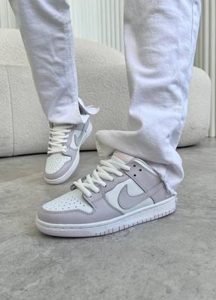 Кроссовки женские for nike dunk light pink5 фото