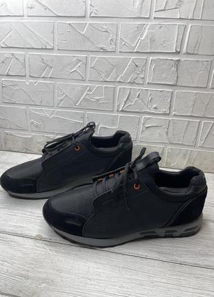Кроссовки мужские черные emporio armani ea 7 4