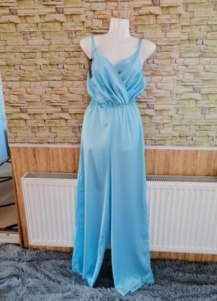 Ромпер костюм комбинезон atlas длинные широкие брюки палаццо