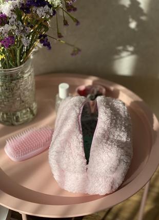 Рожева косметичка тедді середнього розміру