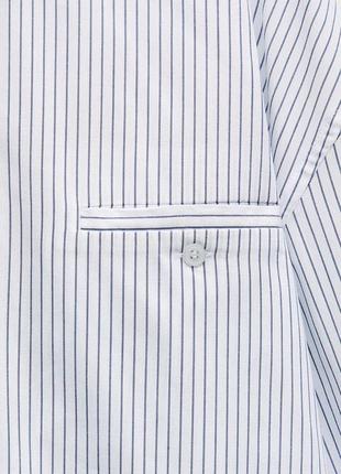 Белая рубашка в полоску zara7 фото