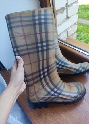 Резиновые сапоги burberry