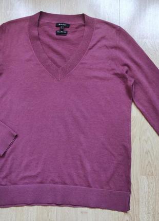 Свитер massimo dutti (хлопок+шерсть+шелк), s/m