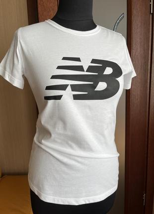 New balance футболка хлопок полиэстер