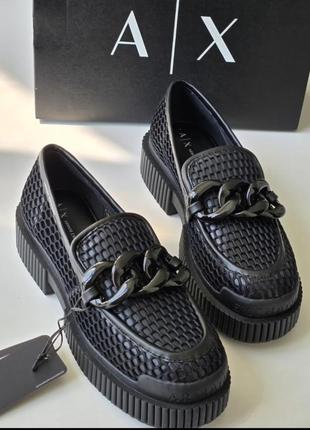 Лоферы бренд armani exchange размер 9.5