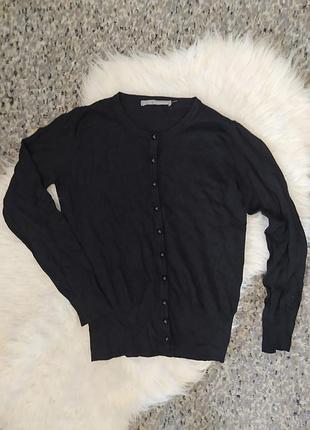 Кардиган светр на ґудзиках чорний l