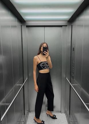 Брюки женские черные zara new
