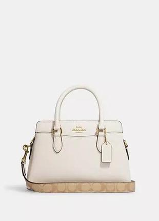 Coach mini darcie carryall bag original. сумочка шкіра 3 відділення