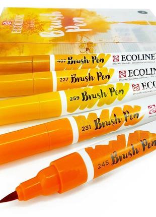 Набор кистей-ручек ecoline brushpen earth 5цв royal talens