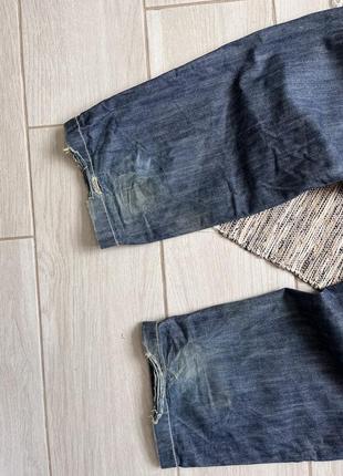 Синие винтажные бегги джинсы dickies скейт стиль размер 29/30
