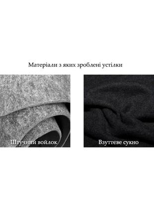 Устілки з підігрівом, з виходом usb, чорного кольору t-06 f