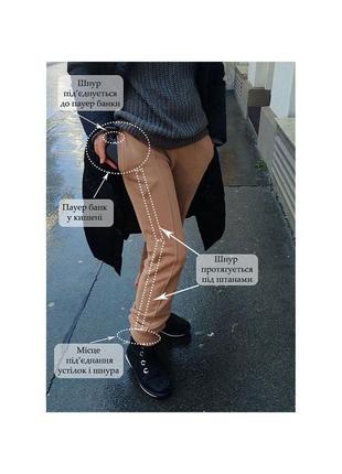 Устілки з підігрівом, з виходом usb, чорного кольору t-06 f