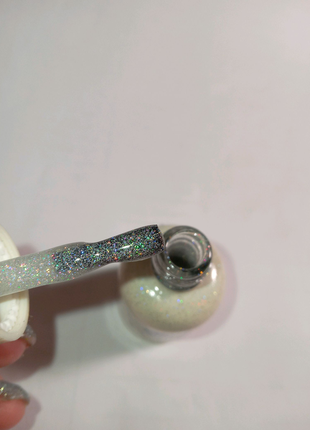 Гель лак з різнокольоровими блискітками