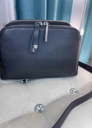 Женская сумочка через плечо на 3 отдела кожа polina&eiterou7 фото
