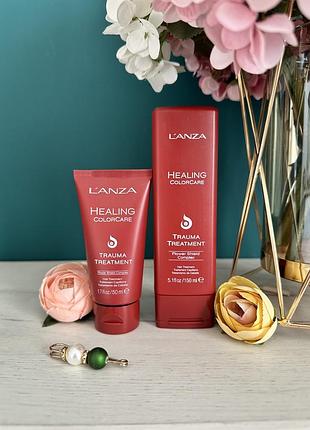 Lanza маска для пошкодженого фарбованого волосся l'anza healing colorcare trauma treatment ланза