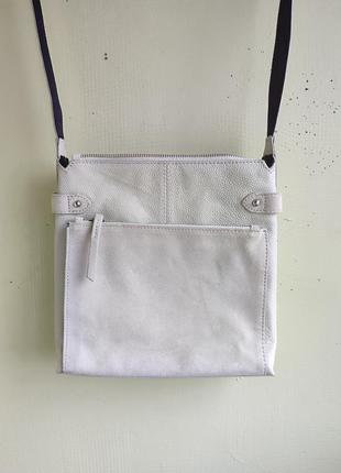 Оригінальна шкіряна сумка листоноші месенджер крос-боді від бренду next індія світла