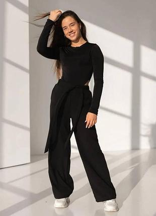 Брюки палаццо 146; 152; 158, 164 см