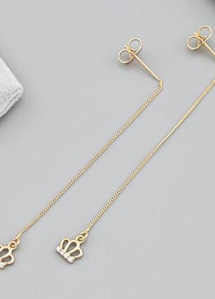 Сережки медичний сплав позолотка xuping