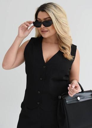 Модный деловой женский костюм двойка9 фото