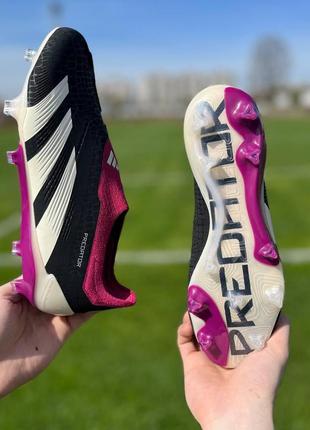 Футбольні бутси adidas predator + fg / копочки адідас предатор / футбольне взуття