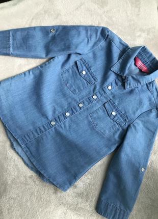 Сорочка джинсова 3-4 р 104 см
