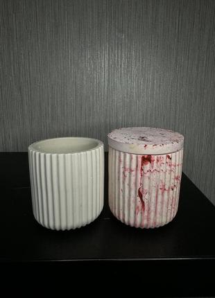 Гіпсові кашпо для свічок