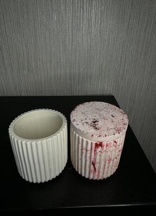 Гіпсові кашпо для свічок